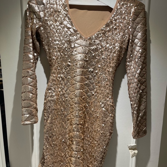 Brand new gold, sequin dress - Picture 12 of 12